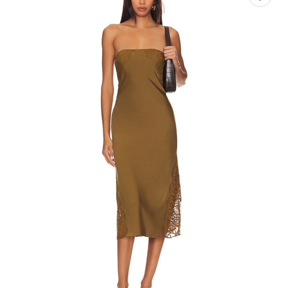 House of Harlow x Revolve Francisca midi dress in olive